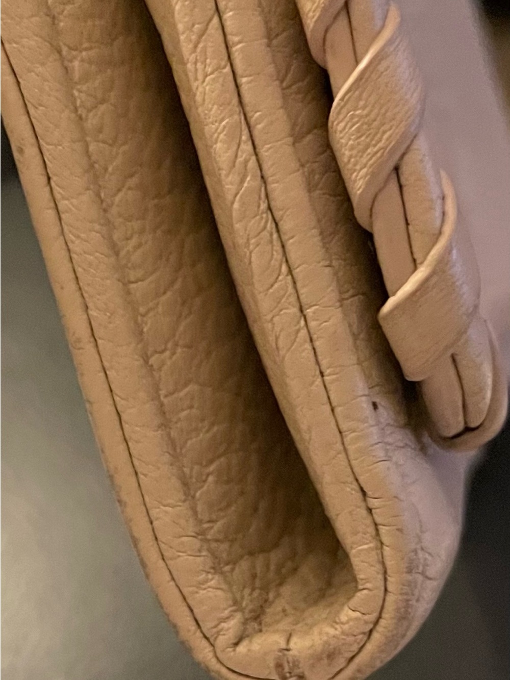 Tory Burch Tan Whipstitched Leather Continental Wallet - Picture 5 of 6